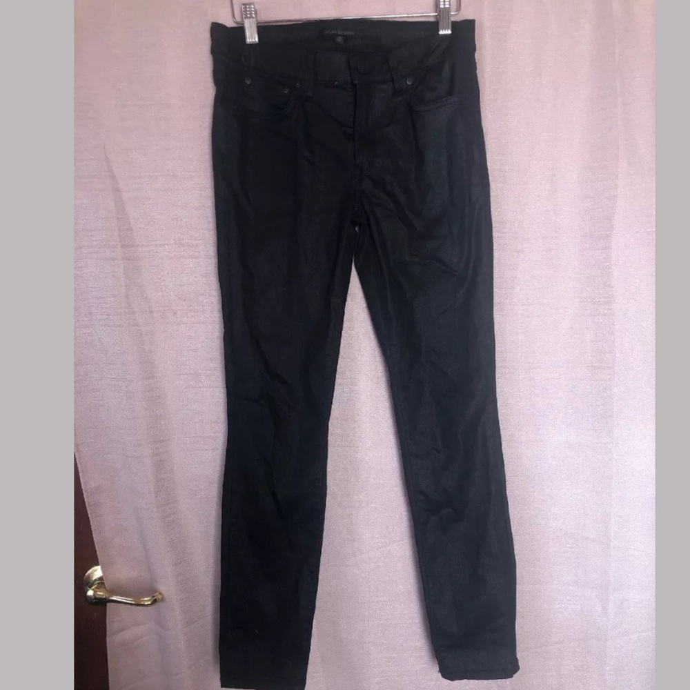 Dylan George slim skinny shiny pants fitted career
